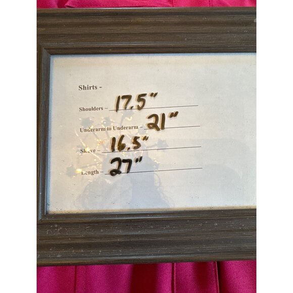 Kathy Che Button-Up Red Tunic Shirt 14/16W Mandarin Collar Roll Tab Sleeves - Picture 6 of 10